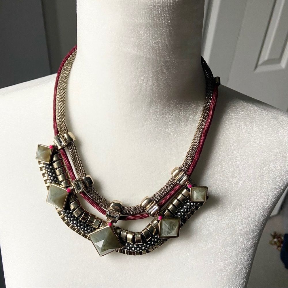 LOFT Funky Statement Bib Necklace